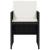 Set mobilier de grădină cu perne, 5 piese, negru, poliratan GartenMobel Dekor