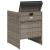 Set mobilier de grădină cu perne, 5 piese, gri, poliratan GartenMobel Dekor