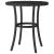 Set bistro cu perne, 3 piese, negru, poliratan GartenMobel Dekor