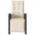 Set bistro cu perne, 3 piese, negru, poliratan GartenMobel Dekor