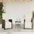 Set bistro cu perne, 3 piese, maro, poliratan GartenMobel Dekor