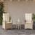 Set bistro cu perne, 3 piese, bej, poliratan GartenMobel Dekor