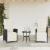 Set bistro cu perne, 3 piese, negru, poliratan GartenMobel Dekor
