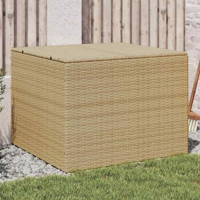 Ladă depozitare de grădină, bej combinat, 291 L, poliratan GartenMobel Dekor