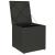 Cutie pentru perne Negru 50 x 50 x 50 cm poliratan GartenMobel Dekor