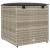 Cutie pentru perne Gri deschis 50 x 50 x 50 cm poliratan GartenMobel Dekor