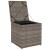 Cutie pentru perne cu depozitare Gri 50 x 50 x 50 cm poliratan GartenMobel Dekor