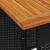 Set mobilier de grădină cu perne, 5 piese, negru, poliratan GartenMobel Dekor