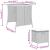 Set mobilier de grădină cu perne, 5 piese, gri, poliratan GartenMobel Dekor