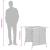 Set mobilier de grădină cu perne, 5 piese, gri, poliratan GartenMobel Dekor
