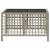 Set mobilier colțar grădină perne 3 piese gri deschis poliratan GartenMobel Dekor