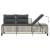 Set mobilier colțar grădină perne 3 piese gri deschis poliratan GartenMobel Dekor