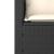 Set mobilier de grădină cu perne, 3 piese, negru, poliratan GartenMobel Dekor