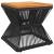 Măsuță cafea bază din sârmă negru 38x38x38 cm lemn masiv acacia GartenMobel Dekor