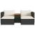 Set mobilier de grădină cu perne, 5 piese,poliratan/lemn acacia GartenMobel Dekor