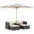 Set mobilier de grădină cu perne, 5 piese,poliratan/lemn acacia GartenMobel Dekor