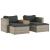 Set canapea de grădină cu perne, 5 piese, poliratan/lemn acacia GartenMobel Dekor