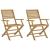Scaune grădină pliante 2 buc 54,5x61,5x86,5cm lemn masiv acacia GartenMobel Dekor