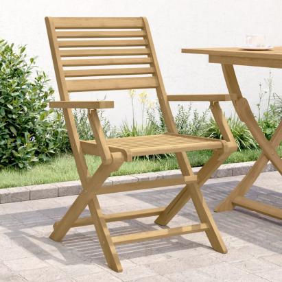 Scaune grădină pliante 2 buc 54,5x61,5x86,5cm lemn masiv acacia GartenMobel Dekor