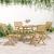 Scaune grădină pliante 4 buc 54,5x61,5x86,5cm lemn masiv acacia GartenMobel Dekor