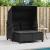 Canapea de grădină cu baldachin și scaune, negru, poliratan GartenMobel Dekor