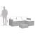 Set mobilier de grădină cu perne, 3 piese, negru, poliratan GartenMobel Dekor