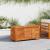 Ladă depozitare grădină cu grilaj 113x50x56cm lemn masiv acacia GartenMobel Dekor