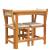 Set mobilier de balcon cu perne, 3 piese, lemn masiv acacia GartenMobel Dekor