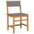Set mobilier de balcon cu perne, 3 piese, lemn masiv acacia GartenMobel Dekor