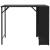 Set mobilier de grădină, pliabil, 5 piese, negru, poliratan  GartenMobel Dekor