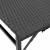 Set mobilier de grădină, pliabil, 5 piese, negru, poliratan  GartenMobel Dekor