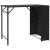 Set mobilier de grădină, pliabil, 5 piese, negru, poliratan  GartenMobel Dekor