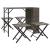 Set mobilier de grădină, pliabil, 5 piese, gri, poliratan  GartenMobel Dekor