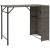 Set mobilier de grădină, pliabil, 5 piese, gri, poliratan  GartenMobel Dekor