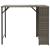 Set mobilier de grădină, pliabil, 5 piese, gri, poliratan  GartenMobel Dekor