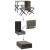 Set mobilier de grădină, pliabil, 5 piese, gri, poliratan  GartenMobel Dekor