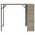 Set mobilier de grădină, pliabil, 5 piese gri deschis poliratan  GartenMobel Dekor