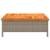 Mască suport umbrelă de soare, gri 70x70x25 cm poliratan/acacia GartenMobel Dekor