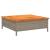 Mască suport umbrelă de soare, gri 70x70x25 cm poliratan/acacia GartenMobel Dekor