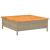 Mască suport umbrelă de soare, bej 70x70x25 cm poliratan/acacia GartenMobel Dekor