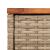 Masă laterală de grădină blat lemn bej 58x27,5x55 cm poliratan GartenMobel Dekor