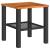 Set bistro cu perne, 3 piese, negru, poliratan și lemn acacia GartenMobel Dekor