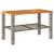 Set mobilier de grădină cu perne, 4 piese, gri, poliratan GartenMobel Dekor