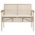 Set mobilier de grădină cu perne, 4 piese, bej, poliratan GartenMobel Dekor
