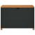 Ladă depozitare grădină negru 110x55x63cm lemn acacia poliratan GartenMobel Dekor