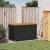 Ladă depozitare grădină negru 110x55x63cm lemn acacia poliratan GartenMobel Dekor