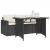Set mobilier de grădină cu perne, 2 piese, negru, poliratan GartenMobel Dekor