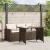 Set mobilier de grădină cu perne, 2 piese, maro, poliratan GartenMobel Dekor