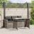 Set mobilier de grădină cu perne, 2 piese, gri, poliratan GartenMobel Dekor