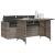 Set mobilier de grădină cu perne, 2 piese, gri, poliratan GartenMobel Dekor